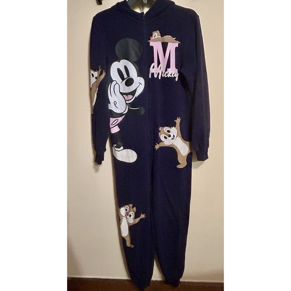 H And M Disney Mickey Mouse Chip N Dale One-Piece Jumpsuit Unisex Size 16